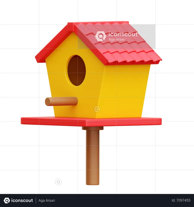 Bird House  3D Icon