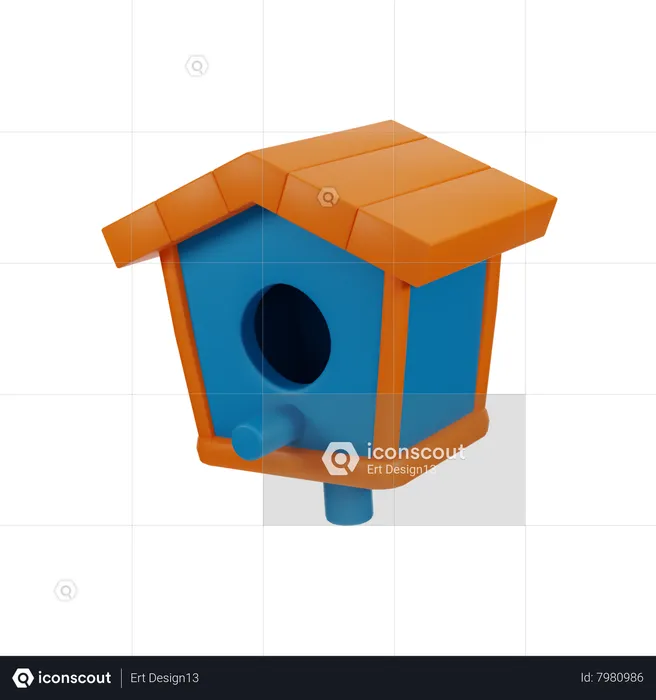 Bird House  3D Icon