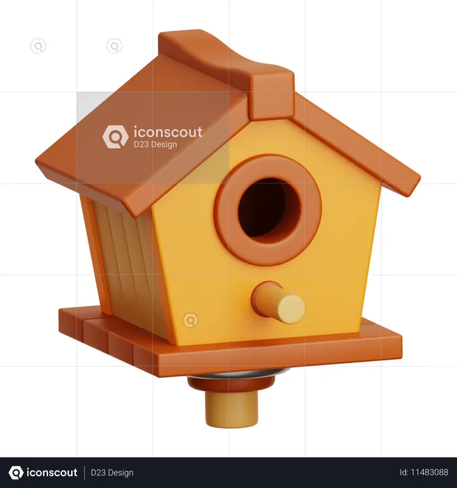 Bird House  3D Icon