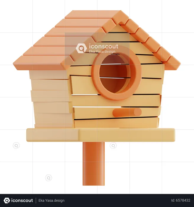 Bird House  3D Icon