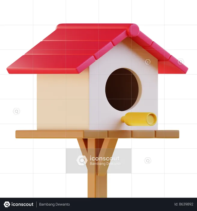 Bird House  3D Icon