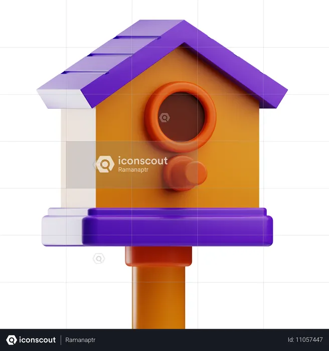 Bird House Daycare  3D Icon
