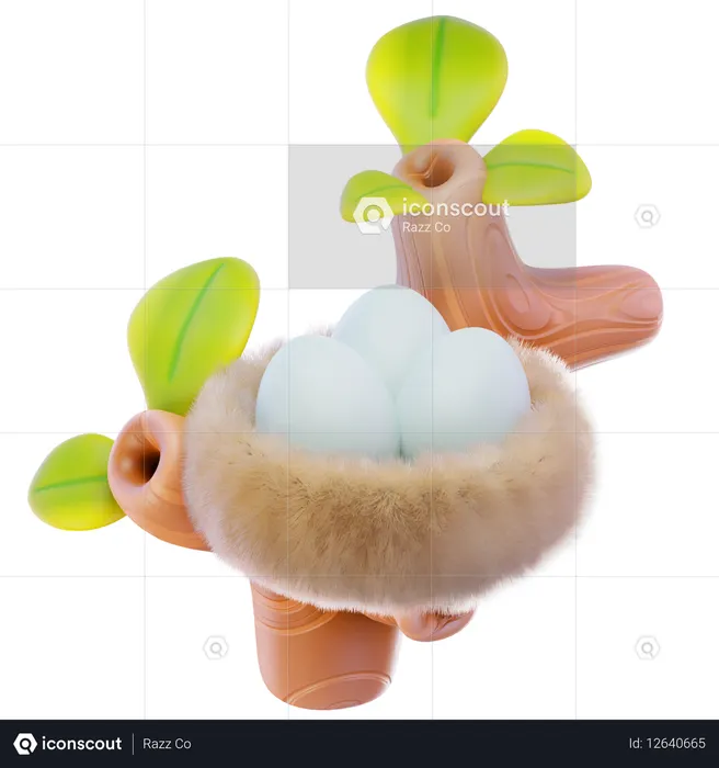 Bird Nest  3D Icon
