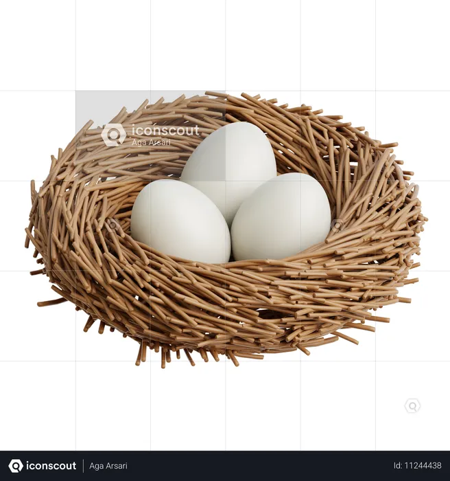 Bird Nest  3D Icon