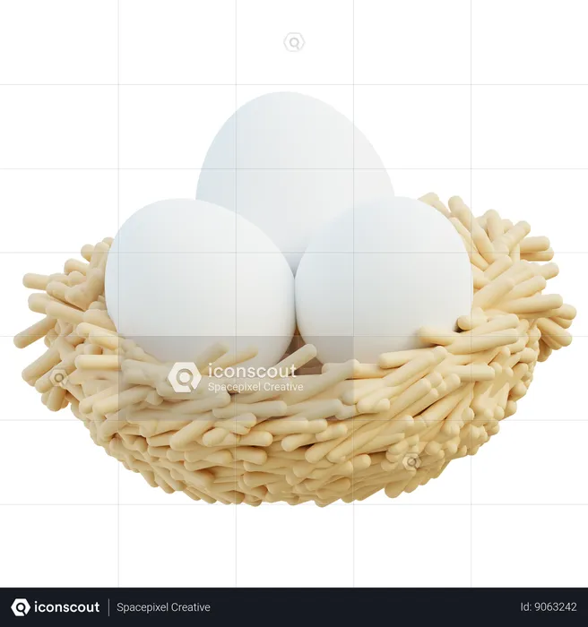 Bird Nest  3D Icon