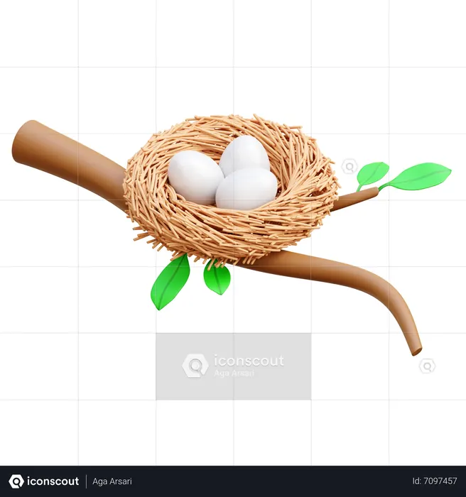 Bird Nest  3D Icon