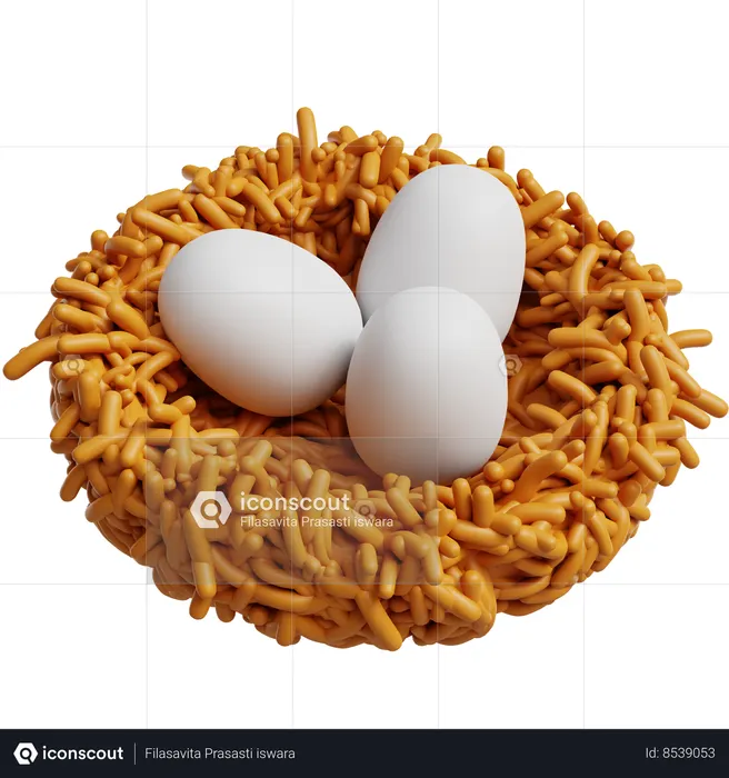 Bird Nest  3D Icon