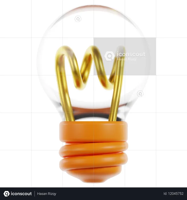 Birne lampe  3D Icon