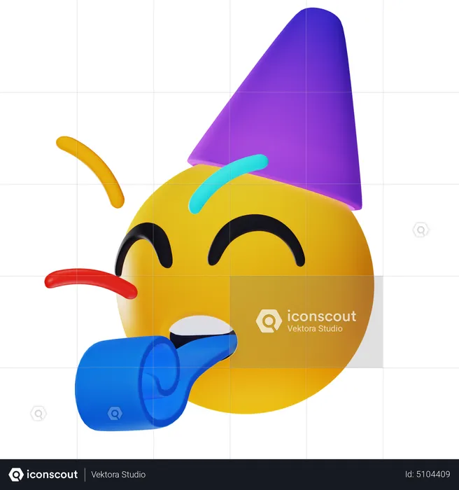 Birthday Emoji 3D Icon