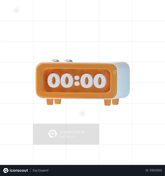 Birthday Alarm Clock  3D Icon