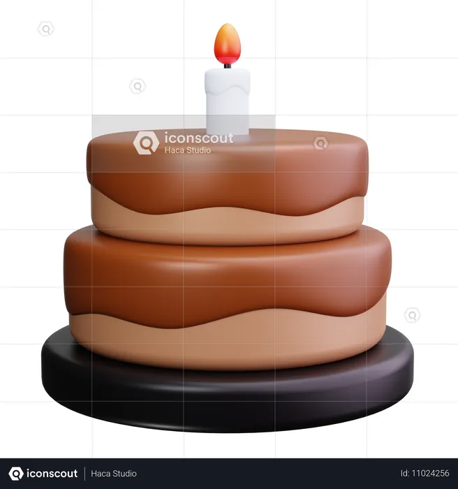 Birthday Cake  3D Icon