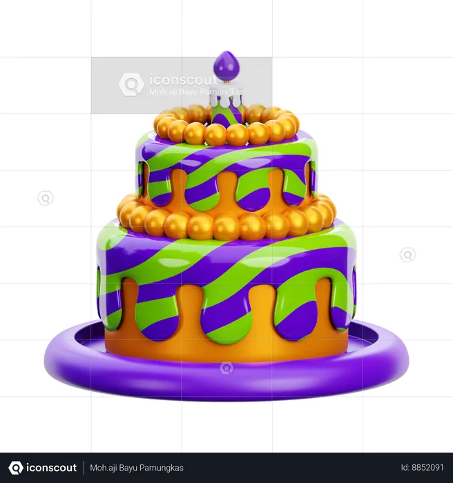 Birthday Cake  3D Icon