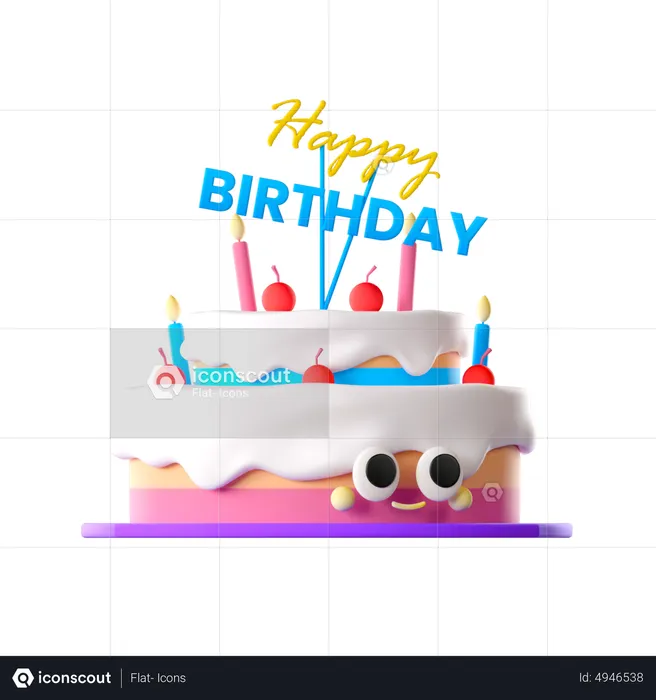 Birthday Cake  3D Icon