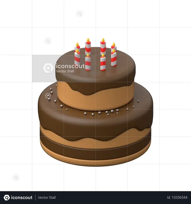 Birthday Cake  3D Icon