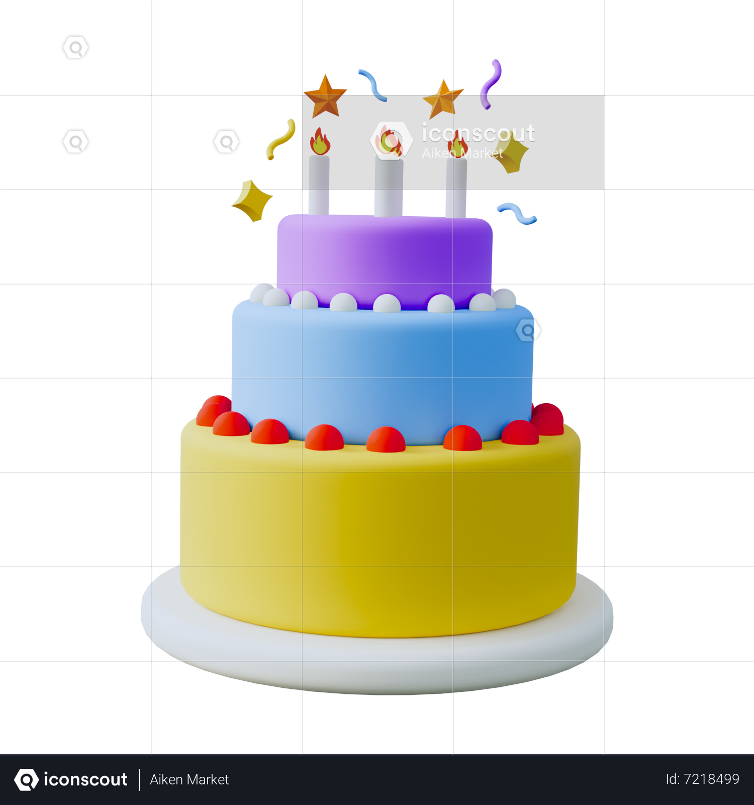 Happy birthday Cake - Sm0406 - EuroMiniatures