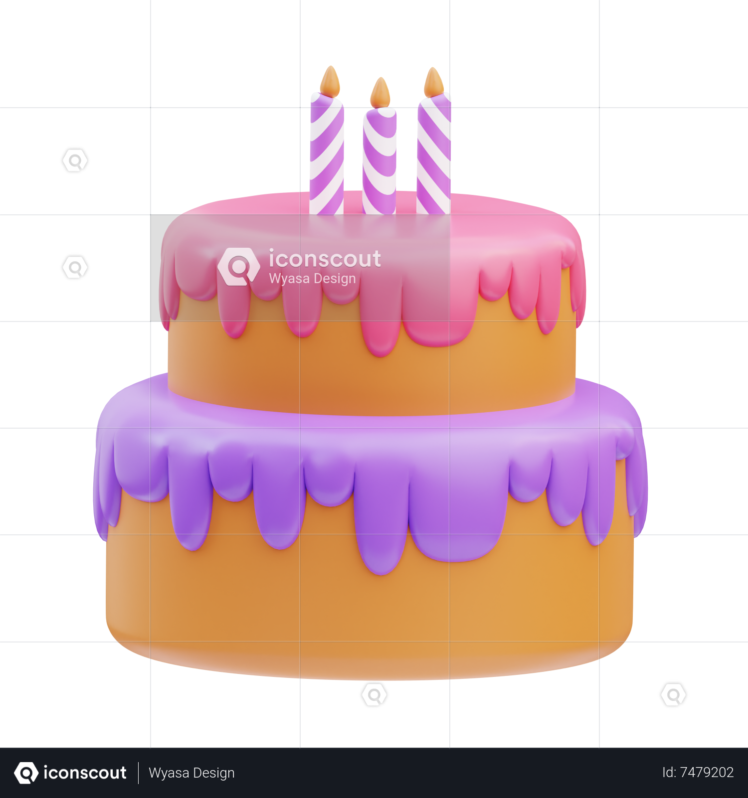 Birthday Cake 3d Vector, Pink Double Layer Birthday Cake 3d Element,  Dessert Clipart, Birthday Cake, Cake PNG Image For Free Download