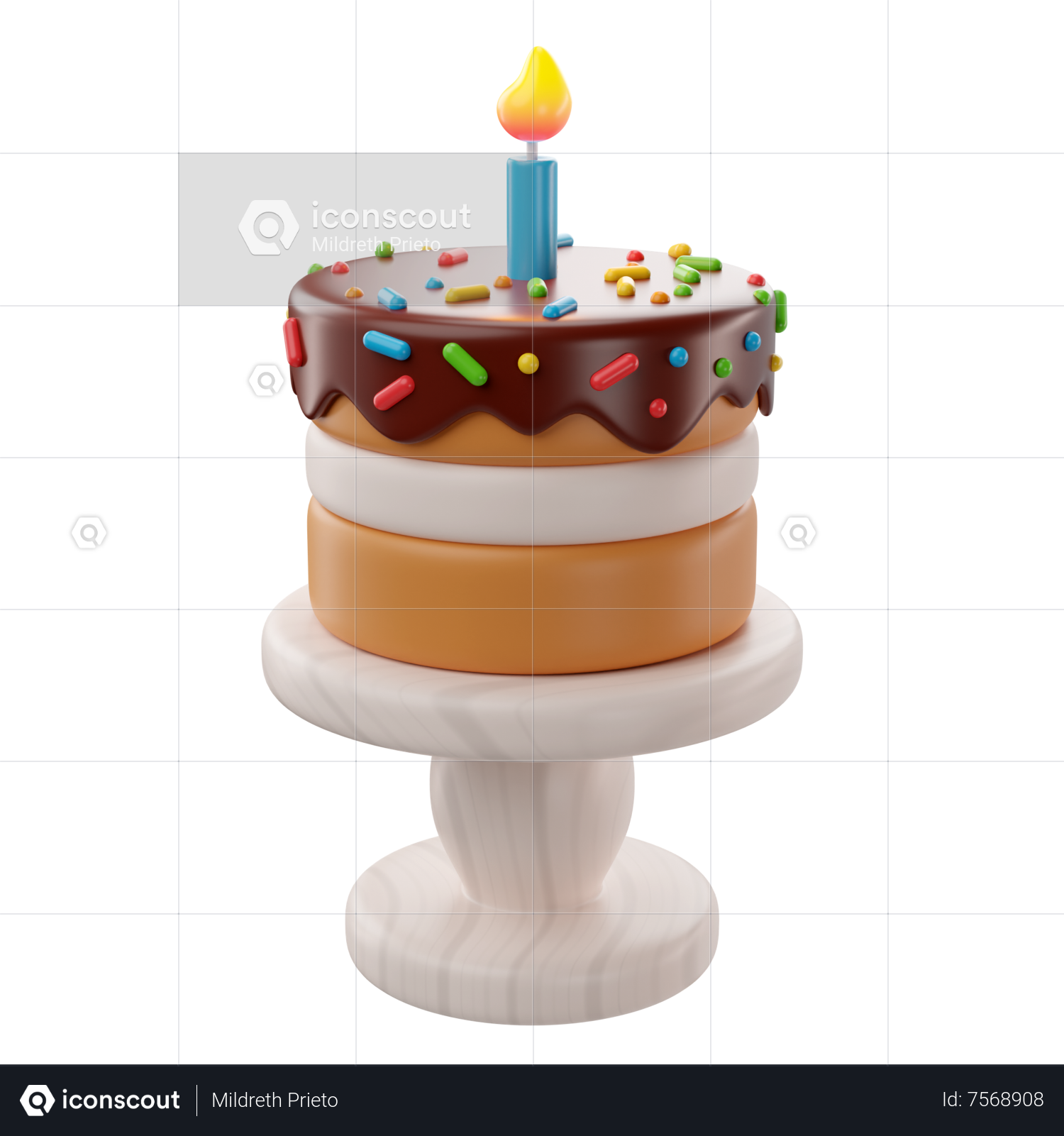 Birthday cake vector isolated icon. Graph symbol for children and newborn  babies web site and apps design, logo, app, UI Stock Vector Image & Art -  Alamy