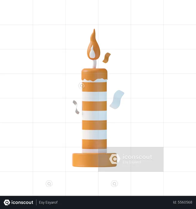 Birthday Candles  3D Icon