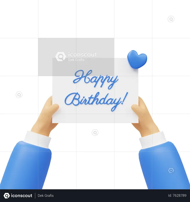 Birthday Card  3D Icon