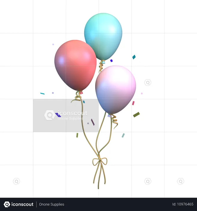 Birthday Decoration  3D Icon