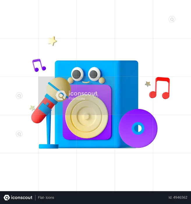 Birthday Music  3D Icon