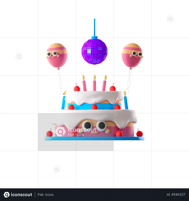 Birthday Party  3D Icon