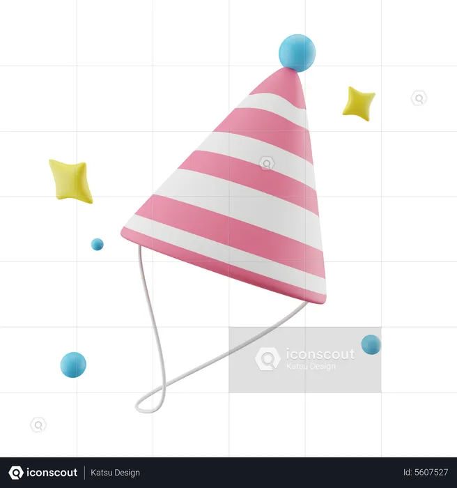 Birthday Party Hat  3D Icon
