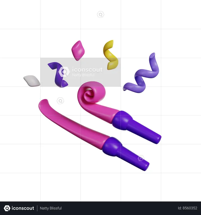 Birthday Whistle  3D Icon