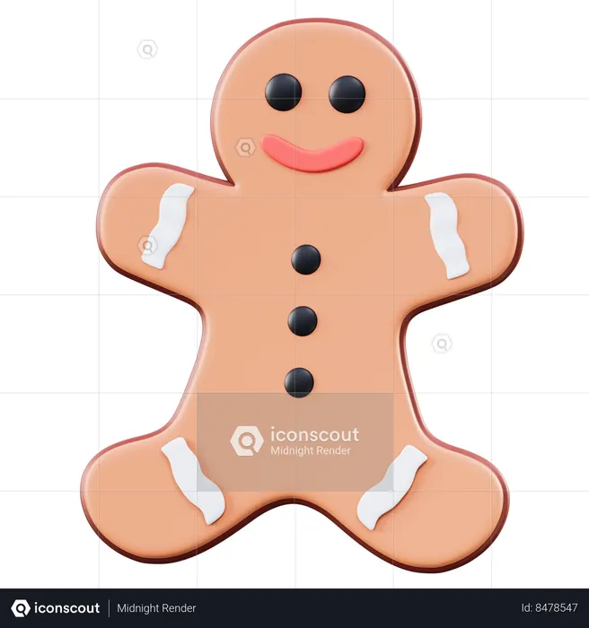 Biscoito de gengibre  3D Icon