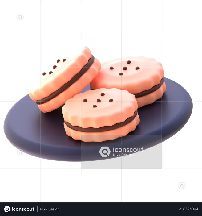 Biscuit  3D Icon