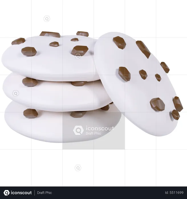 Cookies Biscuit  3D Icon