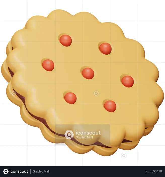 Biscuit  3D Icon