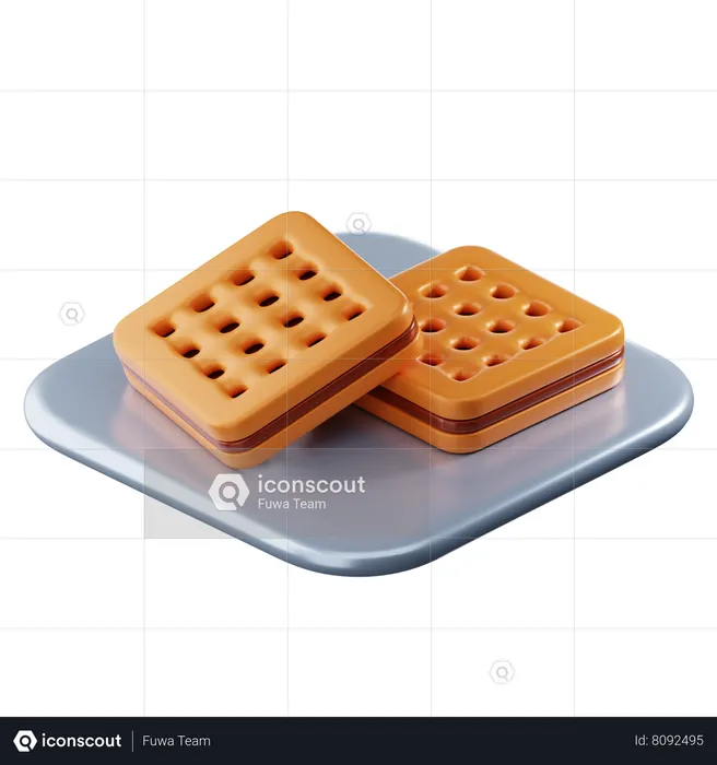 Biscuit  3D Icon