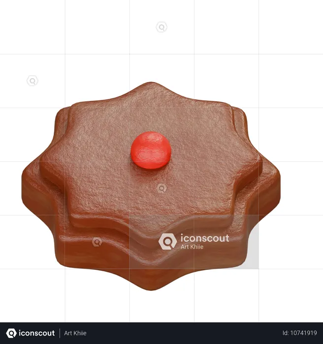 Biscuit au chocolat  3D Icon