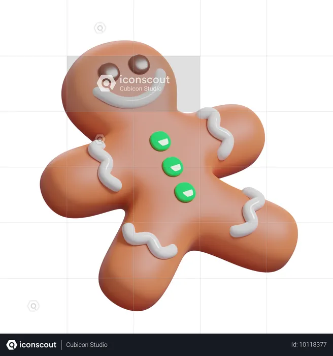 Biscuits au gingembre  3D Icon