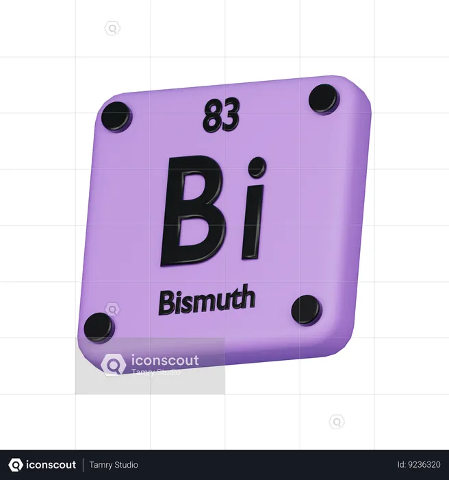 Bismuth  3D Icon