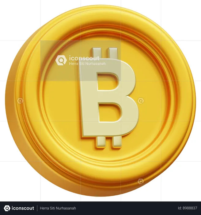 Bit Coin  3D Icon