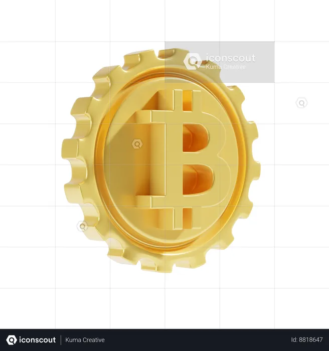 Bitcoin  3D Icon