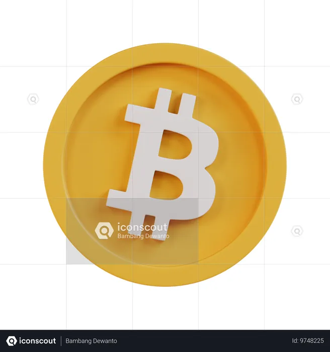ビットコイン  3D Icon