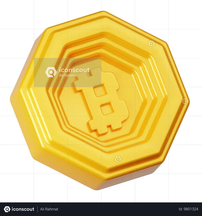 Bitcoin  3D Icon