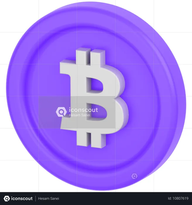 Bitcóin  3D Icon