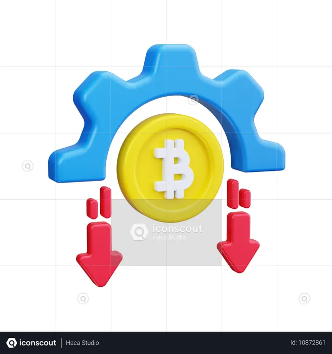 Bitcóin  3D Icon