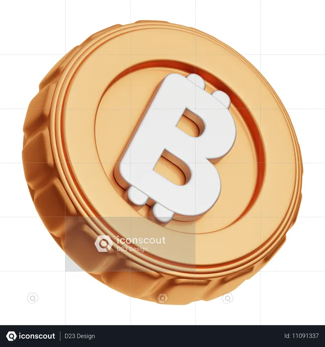 Bitcóin  3D Icon