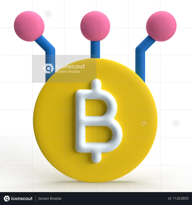 ビットコイン  3D Icon