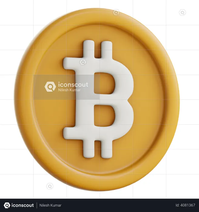 Bitcoin  3D Icon