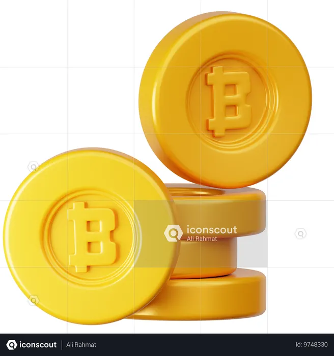 Bitcoin  3D Icon