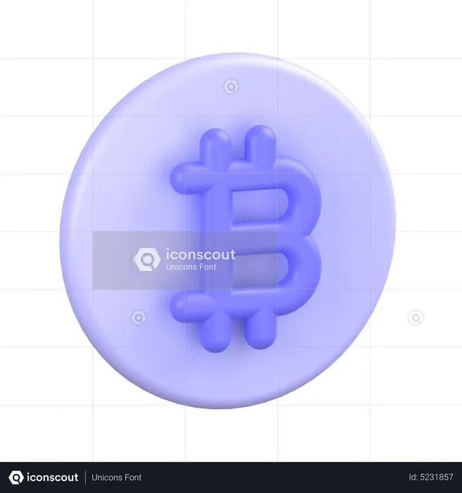 Bitcóin  3D Icon