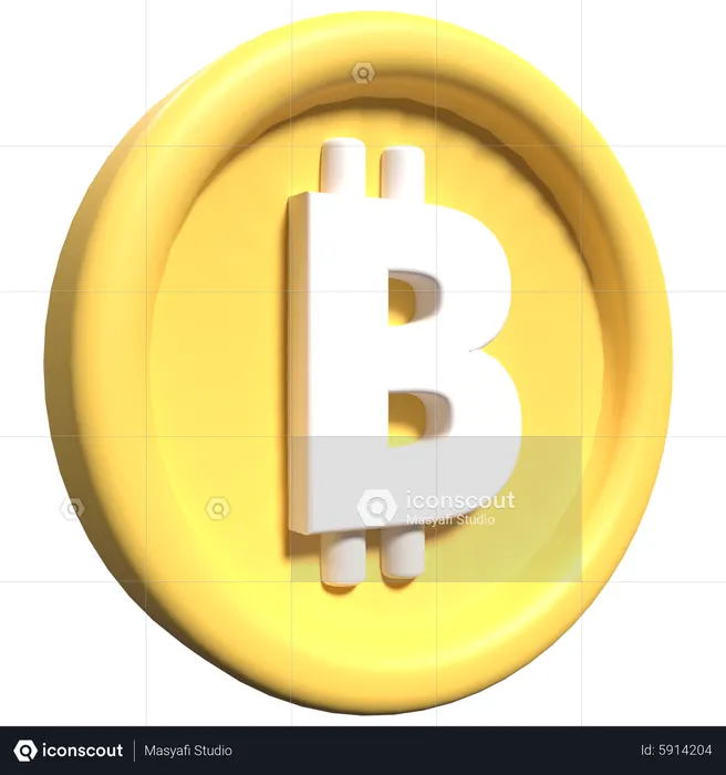 Bitcoin  3D Icon