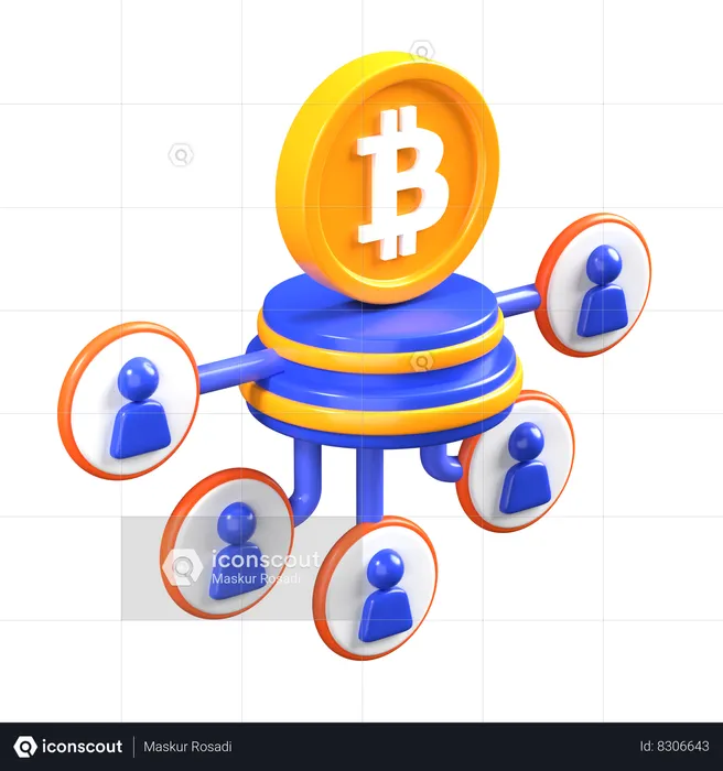 Bitcoin Access  3D Icon