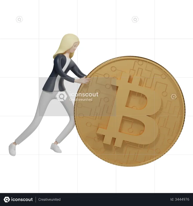 Bitcoin Agent  3D Illustration